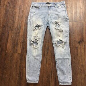 Judy Blue Skinny Fit Jeans Destroyed Light wash JB82125LT Women's Size 32